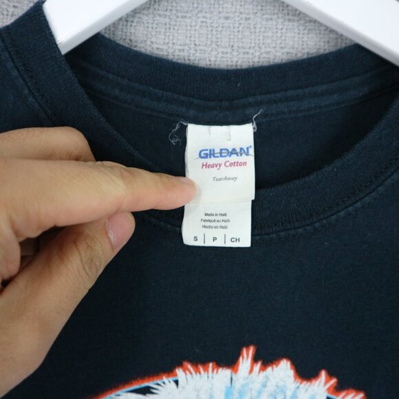 David Bowie Labyrinth Faded Black Navy Vintage Mens Small - Picture 4 of 7